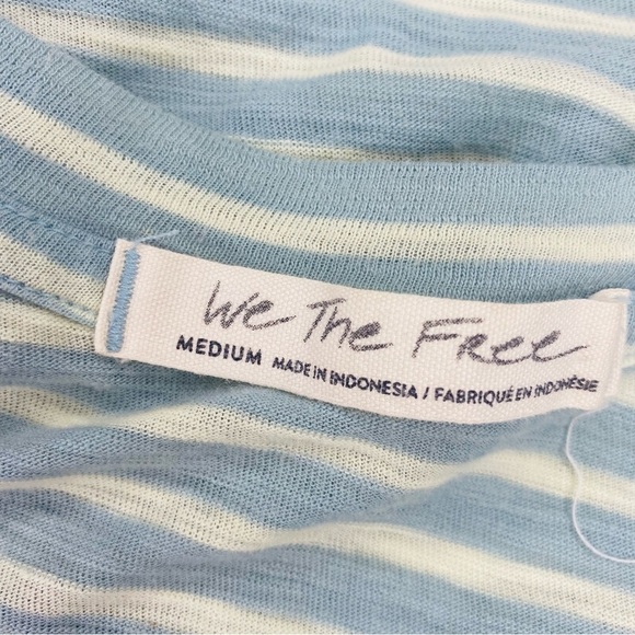 We The Free Blue & White Stripe Basic Tee - Picture 6 of 6